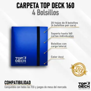 Carpeta 160 espacios Top Deck Azul