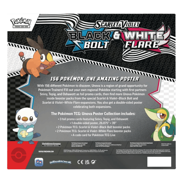 POSTER COLLECTION INGLES BLACK BOLT & WHITE FRARE - Pokémon TCG - Imagen 2