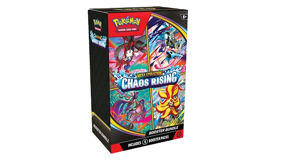 POKÉMON TCG: BOOSTER BUNDLE MEGA EVOLUTION CHAOS RISING INGLES