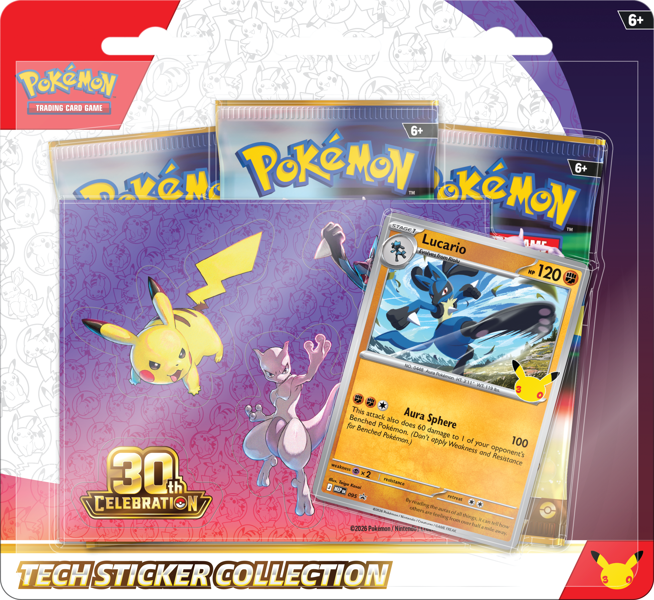 PREVENTA Pokémon TCG: 30th Celebration Tech Sticker Collection INGLES - Imagen 2
